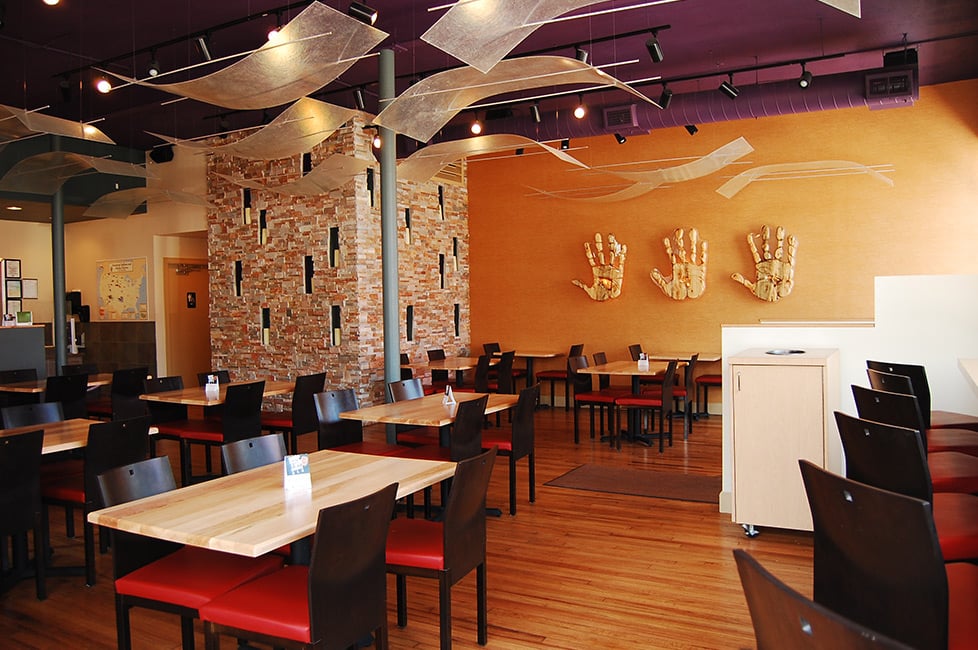 Interior of Tocabe restaurant