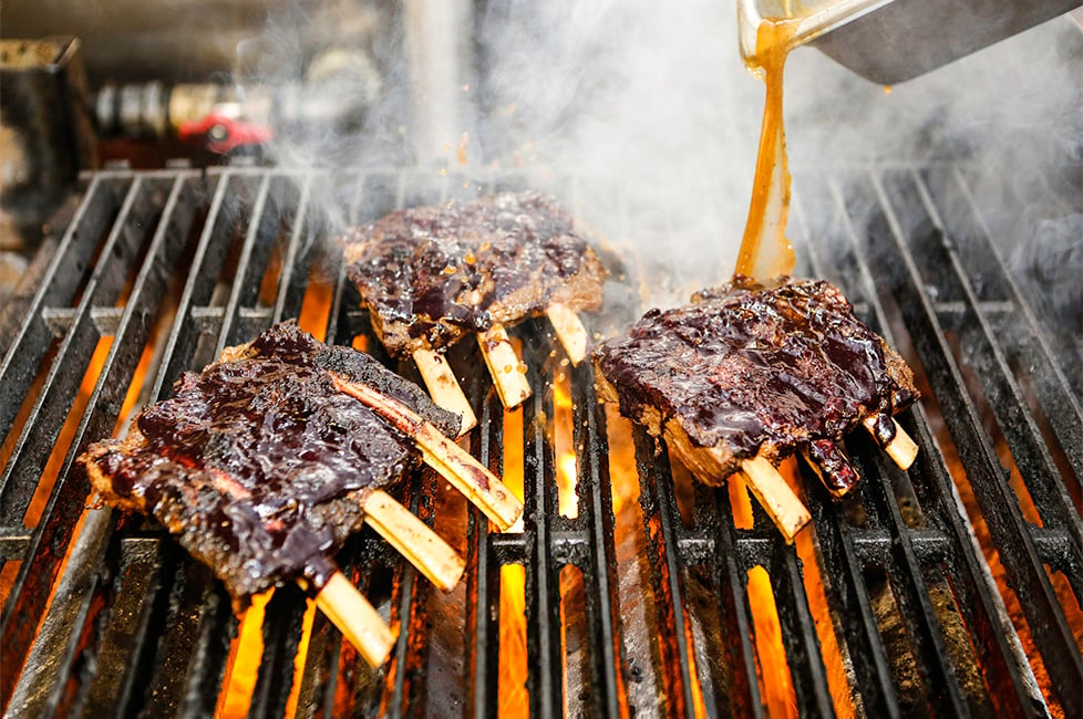 Tocabe grilled Bison ribs 